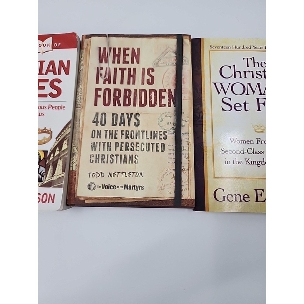 Christian Book Lot When Faith is Forbidden Christian Heroes Gene Edwards 3 Books